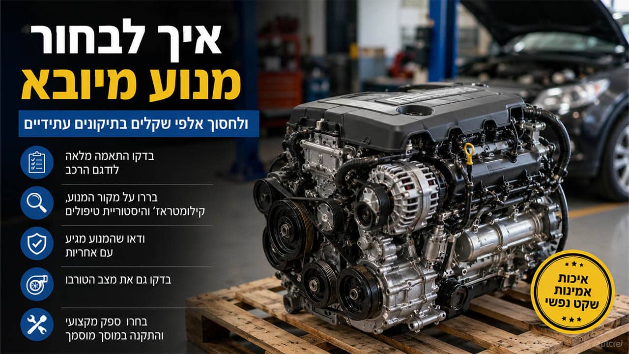 איך לבחור מנוע מיובא